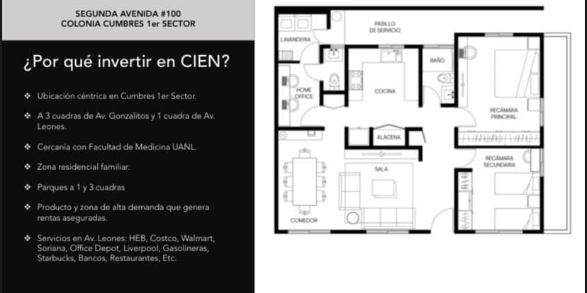 VENTA DEPARTAMENTO CUMBRES 1 SECTOR — foto 2