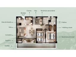 depa VENTA | Carretera Nacional | Deptos 2 Recs con garden