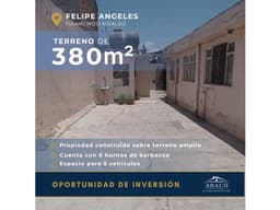 OPORTUNIDAD PARA INVERTIR, TERRENO EN FELIPE ANGELES, TULANCINGO