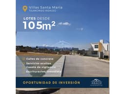 Lotes economicos en Tulancingo, se acepta crédito Infonavit