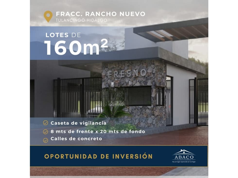 LOTES MODELO FRESNO EN FRACC RANCHO NUEVO — foto 1