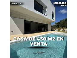 Casa de 450 m2 en venta en Country Club camino Pto. Morelos - Cancún