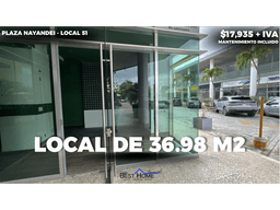 Local #51 de 36.98 m2 en renta en Plaza Nayandei - Cancún