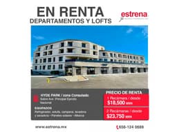 DEPARTAMENTOS Y LOFTS EN RENTA EN HYDE PARK