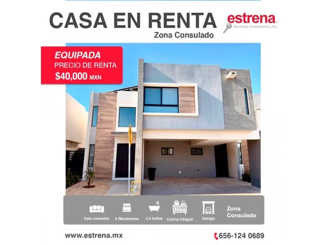 CASA EN RENTA UBICACION PRIVILEGIADA EN ZONA CONSULADO
