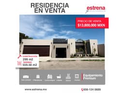RESIDENCIA EN VENTA CON EQUIPAMENTO PREMIUM