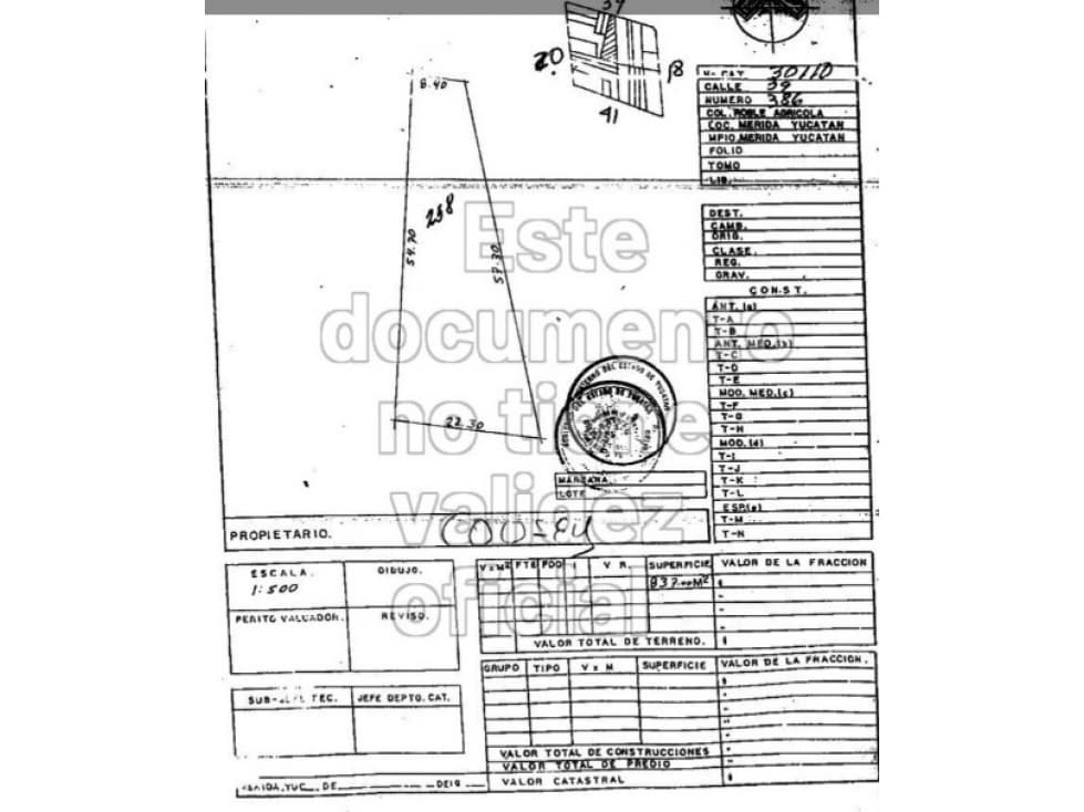Terreno en venta de 837m² en Col. El Roble Mérida, Yucatán, México — foto 4