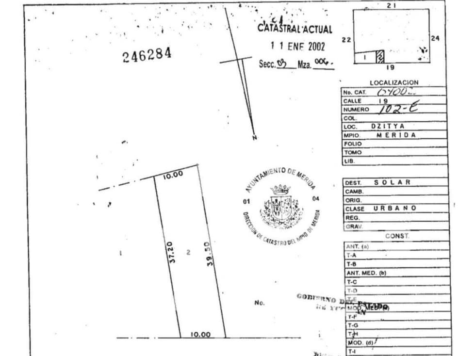 Terreno en venta en Dzitya — foto 2