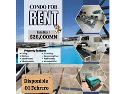 Departamento En Renta En Bahía del Tezal Los Cabos