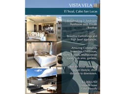 RENTA PENTHOUSE VISTA VELA III EL TEZAL, CABO SAN LUCAS
