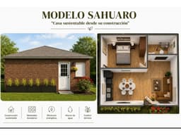 CASA SUSTENTABLE PARA CONSTRUCCION MODELO SAHUARO