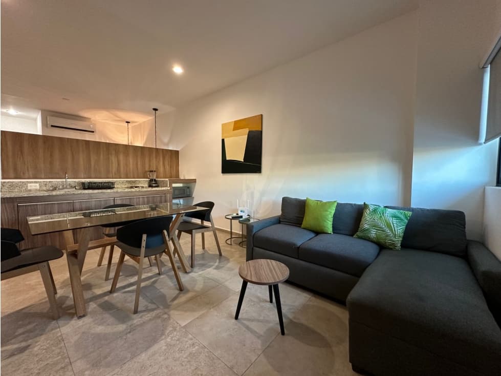 DEPARTAMENTO TIPO LOFT AMUEBLADO CON ALBERCA CERCA DE PLAYA — foto 1