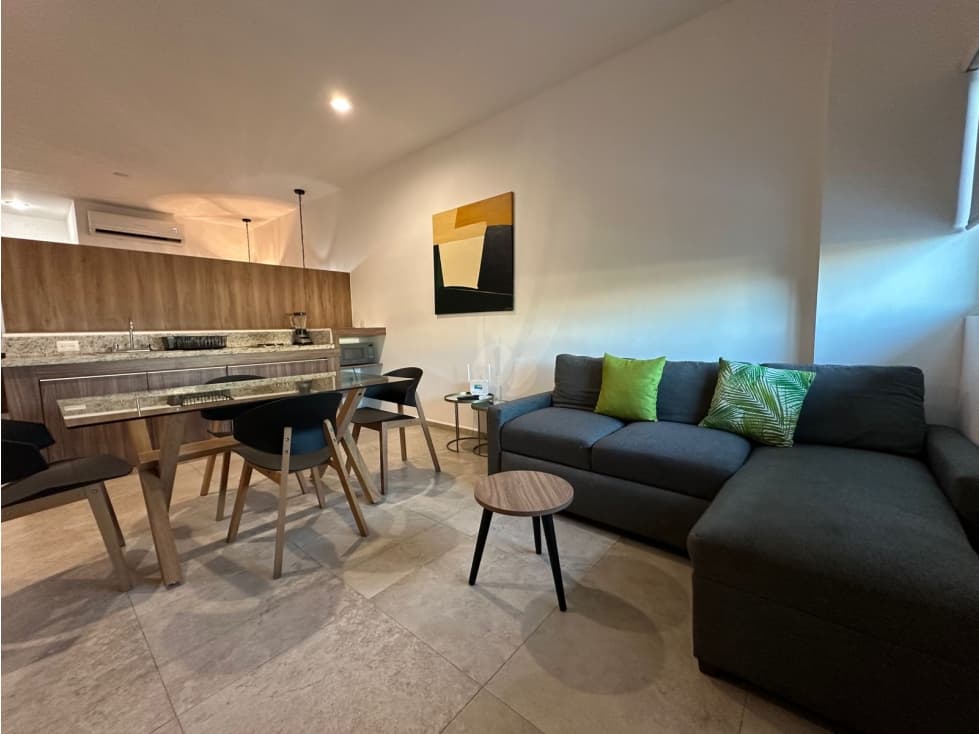 DEPARTAMENTO TIPO LOFT AMUEBLADO CON ALBERCA CERCA DE PLAYA — foto 3