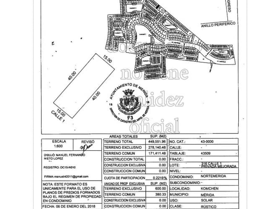 Privada Norte Mérida Terreno en Venta — foto 3