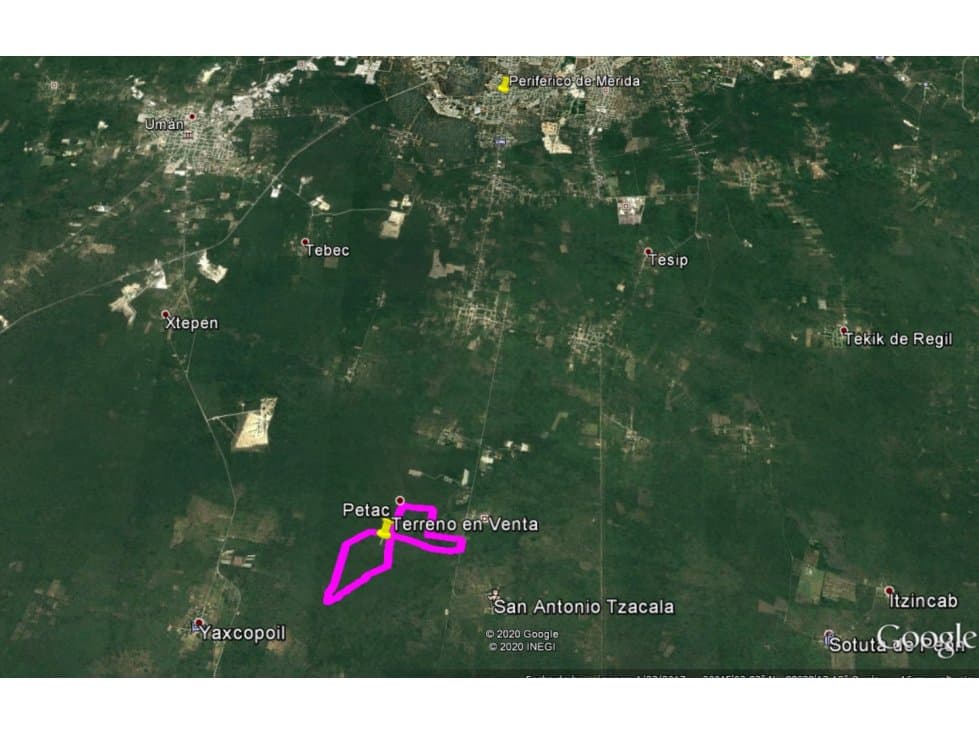 Venta de Terreno en Tzacalá Yucatán DE 378Has — foto 2