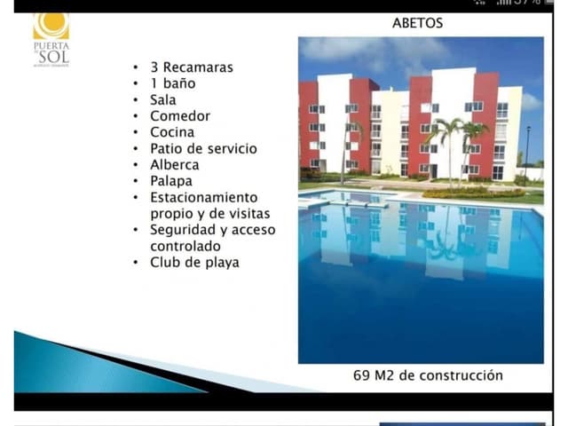 PUERTA AL SOL FRACCIONAMIENTO NUEVO DEPARTAMENTOS