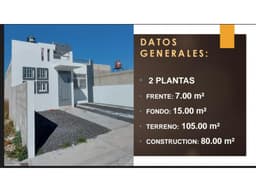 CASA NUEVA DOS PLANTAS FRACC VALLE DE ESTRELLAS PACHUCA HGO