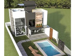 CASA DOBLE ALTURA, ROOF GARDEN, VISTA, GARAGE TECHADO, 4 REC.