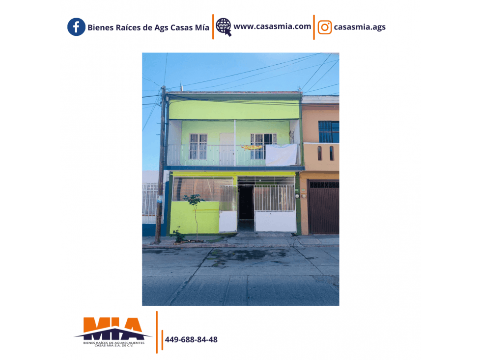 CASA EN VENTA AL SUR DE AGUASCALIENTES (MORELOS)(MA) — foto 1