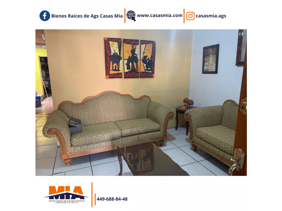 CASA EN VENTA AL SUR DE AGUASCALIENTES (MORELOS)(MA) — foto 2