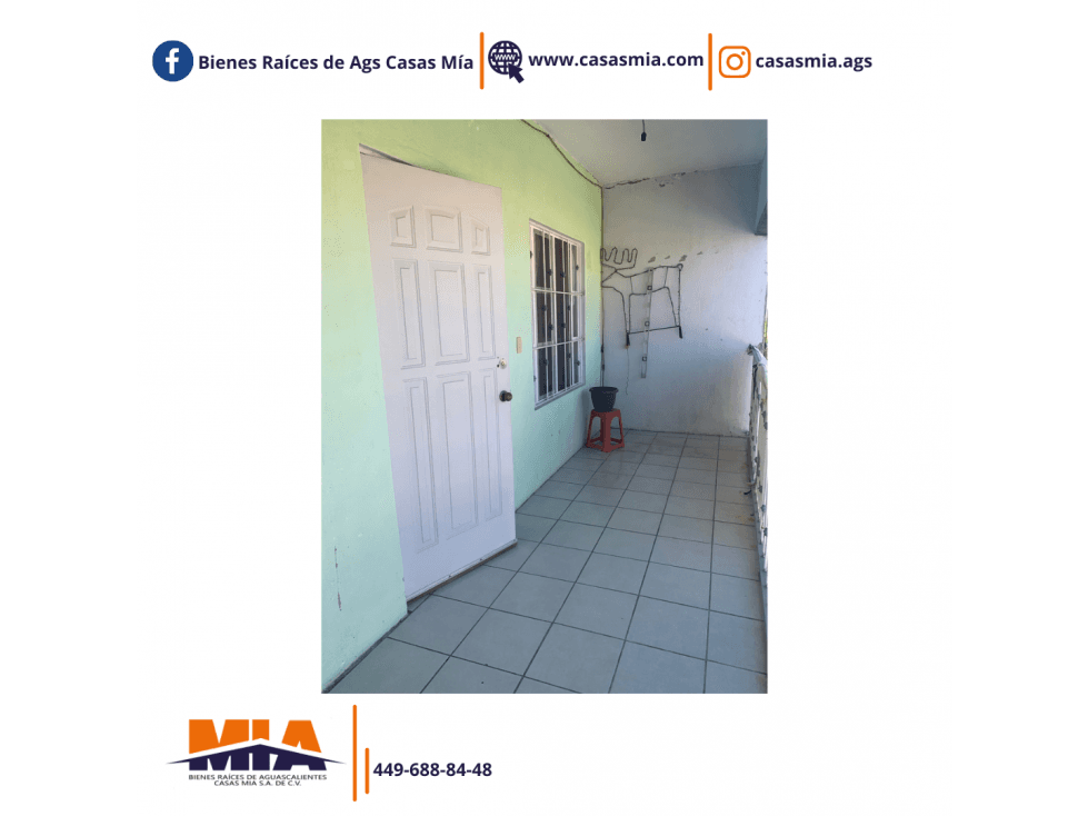 CASA EN VENTA AL SUR DE AGUASCALIENTES (MORELOS)(MA) — foto 3