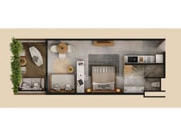 Departamento Tipo Estudio con Terraza