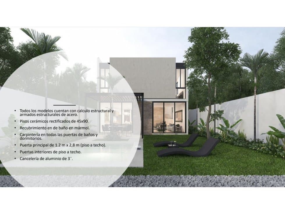 HERMOSAS CASAS EN PRIVADA YA´AX-BEH MODELO C Y D — foto 5