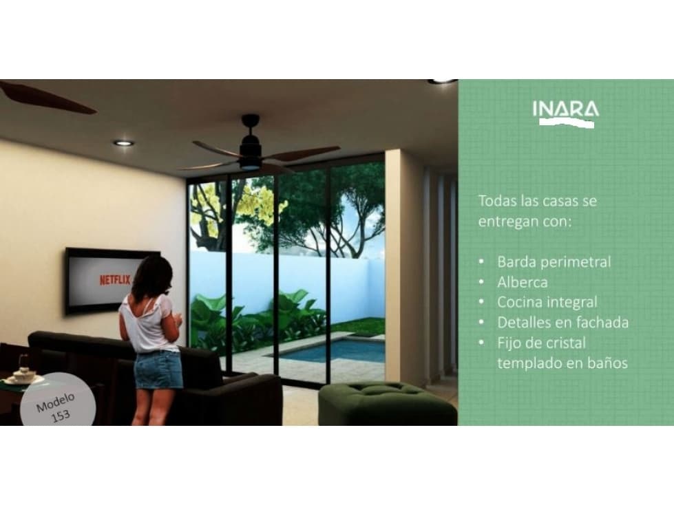 Residenciales en Privada Inara en Cholul 1Piso — foto 6