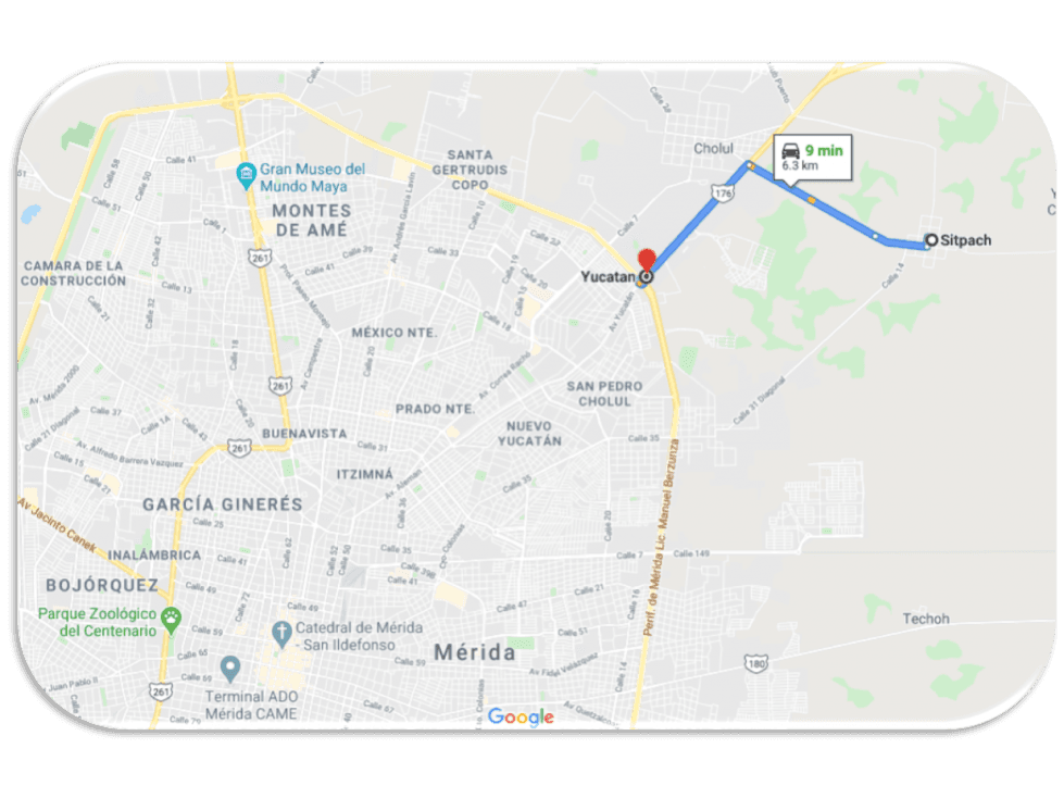 Venta Terreno en Mérida, Sitpach $800 m2 — foto 2