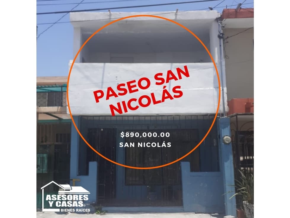 CASA LIBRE DE GRAVAMEN EN PASEO SAN NICOLAS — foto 1