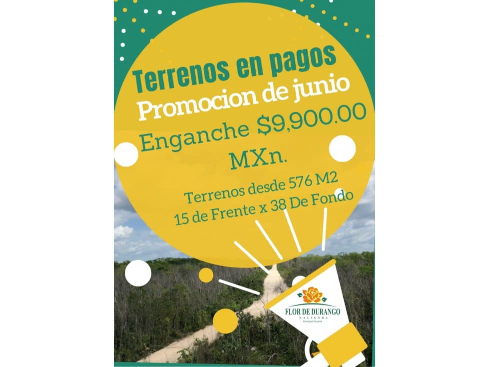 VENTA DE LOTES CAMPESTRE EN CANCUN — foto 1