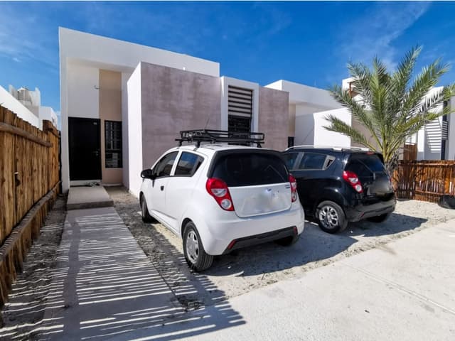 Casa chelem de una planta y 3 recámaras