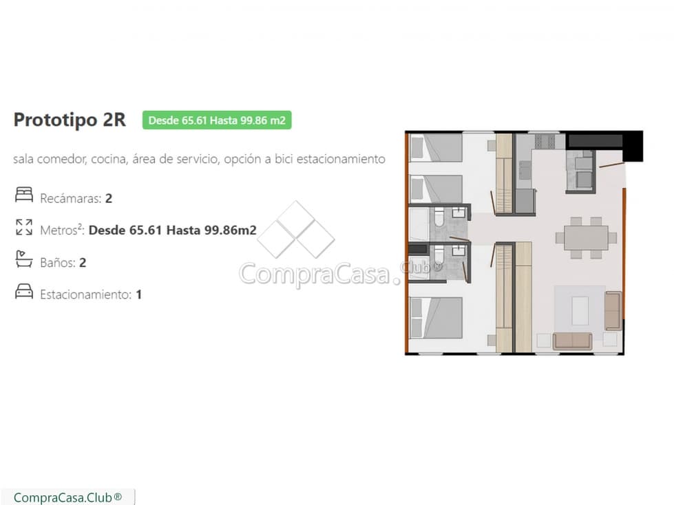 Idilica Centro - Fray Servando Teresa de Mier 107, Centro | 2hab 2E — foto 4