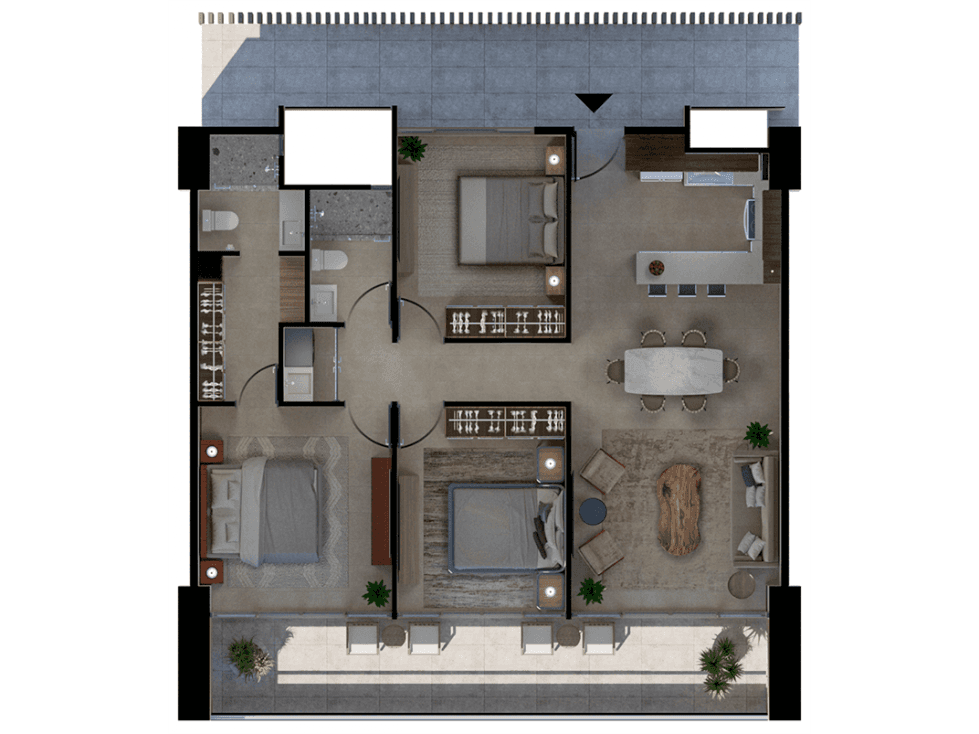 DEPARTAMENTOS EN VENTA DE 3 RECAMARAS MODELO BRISA — foto 1