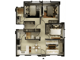DEPARTAMENTOS EN VENTA DE 3 RECAMARAS MODELO ORION  / ALTAIR