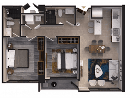 DEPARTAMENTOS EN VENTA DE 2 RECAMARAS MODELO VENTO A