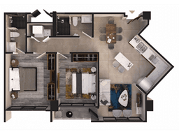 DEPARTAMENTOS EN VENTA DE 2 RECAMARAS MODELO VENTO C