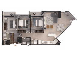 DEPARTAMENTOS EN VENTA DE 3 RECAMARAS MODELO SENTIERI