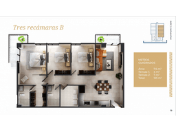 DEPARTAMENTOS EN VENTA EN HIGHPOINT LA CACHO DE 125.00 M2