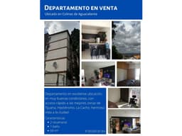 DEPARTAMENTO EN VENTA EN COLINAS DE AGUA CALIENTE TIJUANA