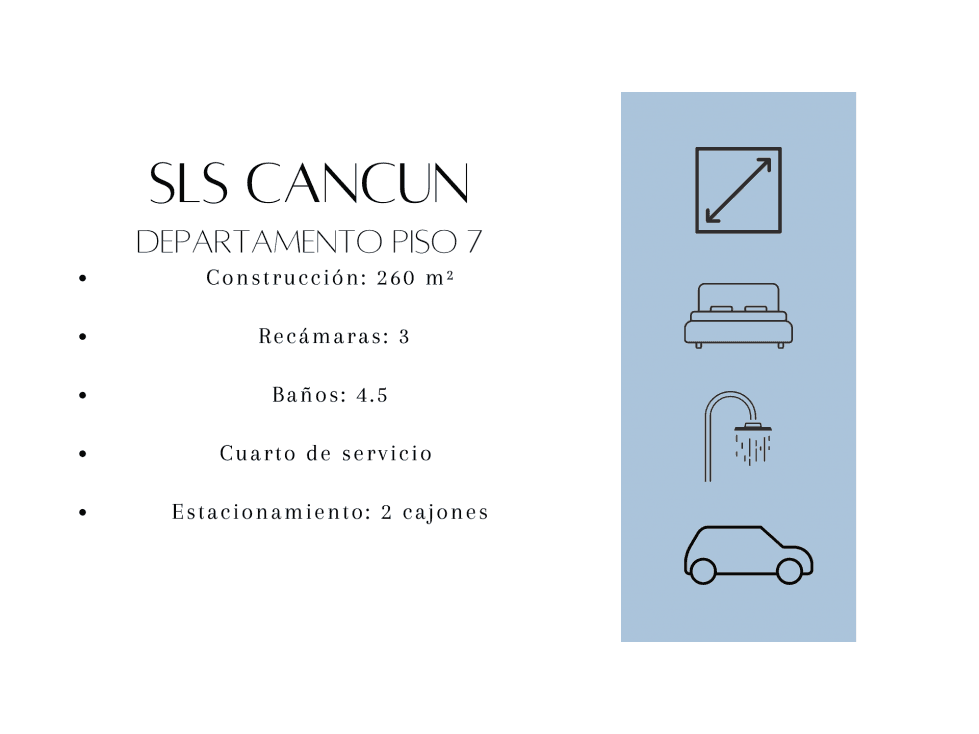Venta Departamento en SLS Puerto Cancún — foto 3