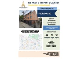DEPA DE REMATE BANCARIO EN VENTA EN AZCAPOTZALCO. NO CREDITOS