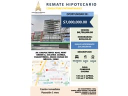HERMOSO PENT GARDEN EN AV. CHAPULTEPEC, YA ADJUDICADO