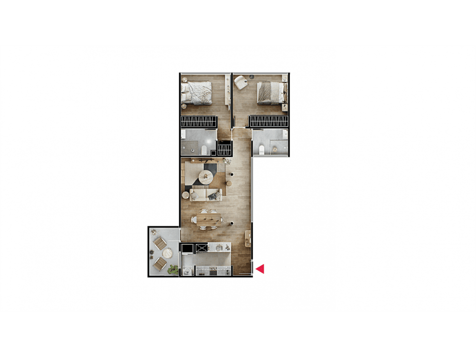 Depatamento en Venta en Calle Cedros 22-1046 — foto 6