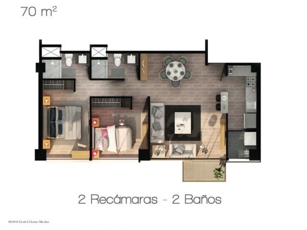 Departamento en venta en Santa Ursula Coapa 21158LC — foto 2