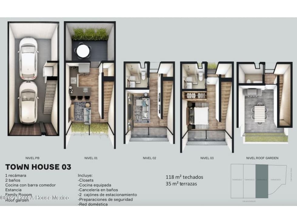 Town House en venta en Escandon 213895IR — foto 6