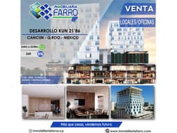 SE VENDE LOCALES KUN 21´86 CANCÚN MÉXICO VE02-151MX-CO