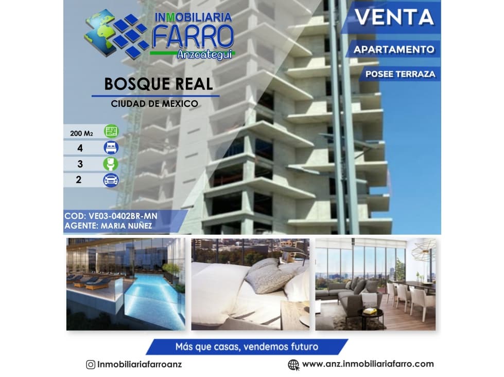 EN VENTA APARTAMENTO EN BOSQUE REAS MEXICO — foto 1