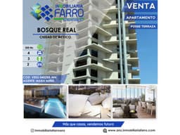 EN VENTA APARTAMENTO EN BOSQUE REAS MEXICO