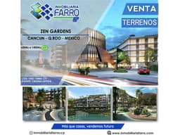 SE VENDE TERRENOS ZEN GARDENS PUERTO CANCUN MÉXICO VE02-154MX-CO